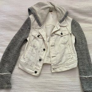 free people hooded denim jacket